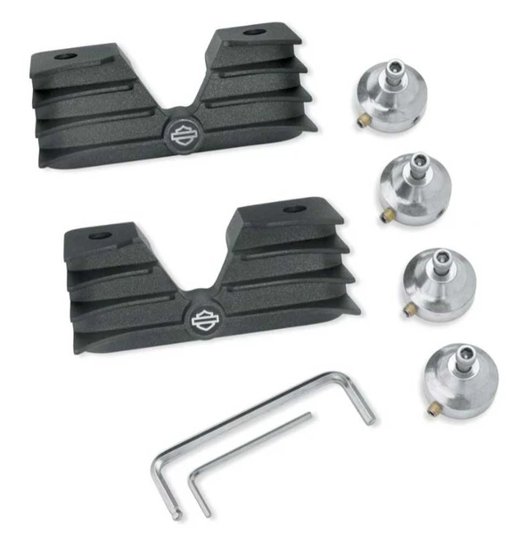 Harley-Davidson Finned Headbolt Bridge - Black, Fits XL Models 61400176 - Wisconsin Harley-Davidson