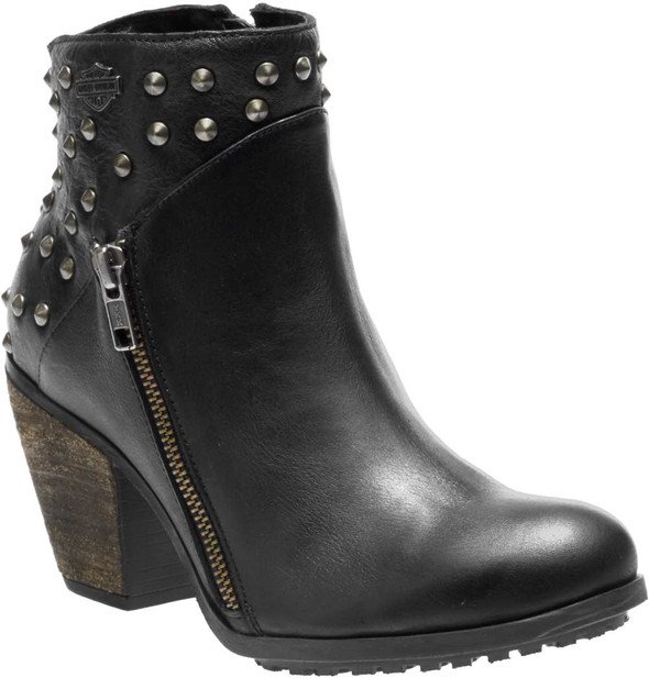Harley-Davidson Women's Wexford 3.75-Inch Black or Grey Fashion Booties D84125 - Wisconsin Harley-Davidson