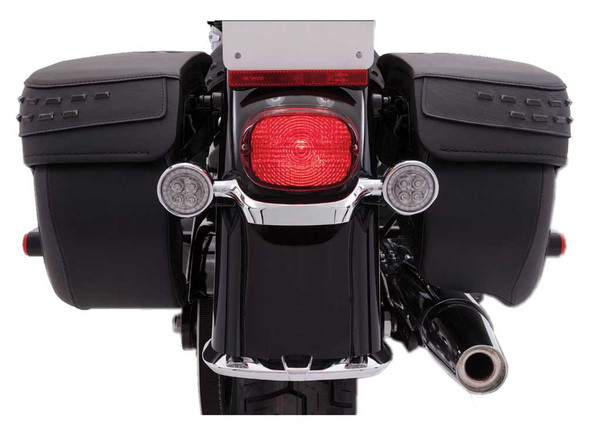 Ciro Fang LED Signal Light Amber Inserts, Multi-Fit Item - Chrome or Black - Wisconsin Harley-Davidson