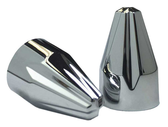 Ciro Fluted Spike Bolt Cap Fit (53pk) for Harley - Chrome or Painted Black - Wisconsin Harley-Davidson