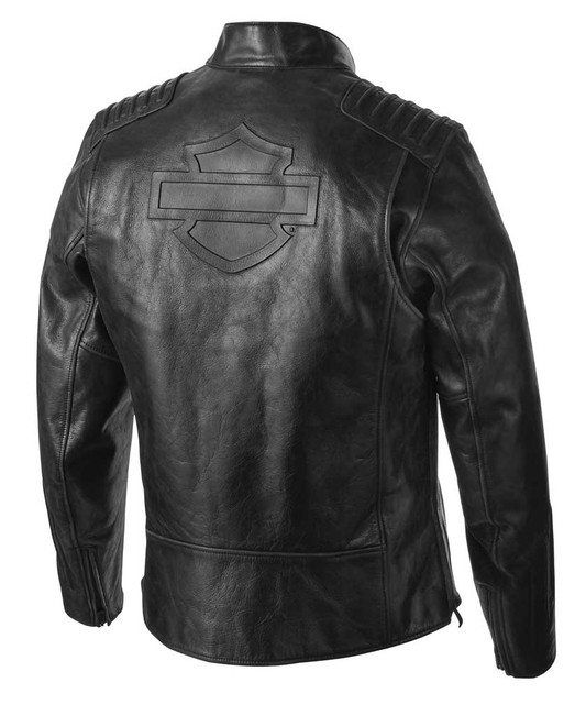 Harley-Davidson® Men's Temerity Slim Fit Leather Jacket, Black