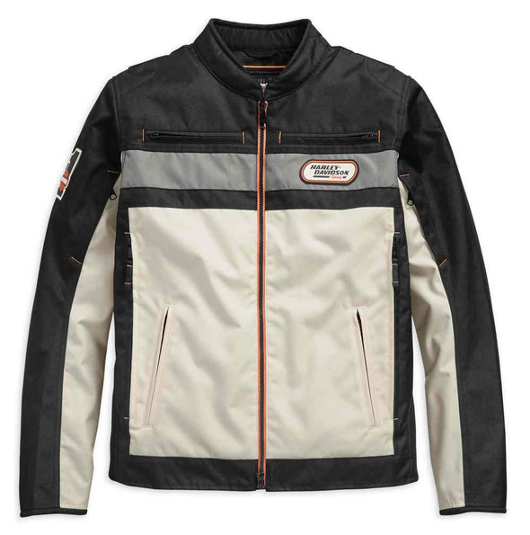 Harley-Davidson Men's Piledriver Colorblocked Riding Jacket 98284-19VM - Wisconsin Harley-Davidson