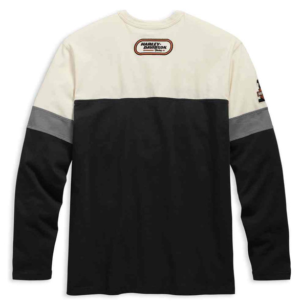 Harley-Davidson® Men's H-D Racing Long Sleeve Colorblocked Henley