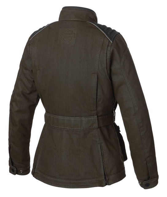 ジャケット・アウター WARP & WOOF Motorcycle Short Riding Coat Harley-Davidson® Women's Chippewa Falls Stretch Riding Jacket