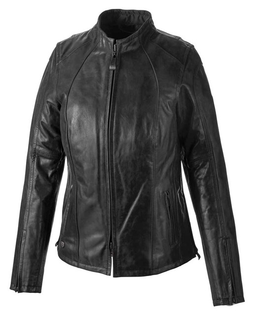 Harley-Davidson Women's Tenacity Genuine Leather Riding Jacket Black 98049-19VW - Wisconsin Harley-Davidson