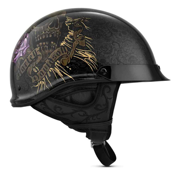 black rose motorcycle helmets MPH9725 DOT Helmet w/ Drop Sun Visor Sugar Skull & Matt Black HighwayLeather wicking liner that allows for maximum venting and a quick Scorpion EXO-GT SP Air Touradven