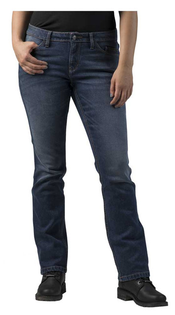 Harley-Davidson Women's FXRG Armalith Denim Mid-Rise Jeans, Indigo 98268-19VW - Wisconsin Harley-Davidson