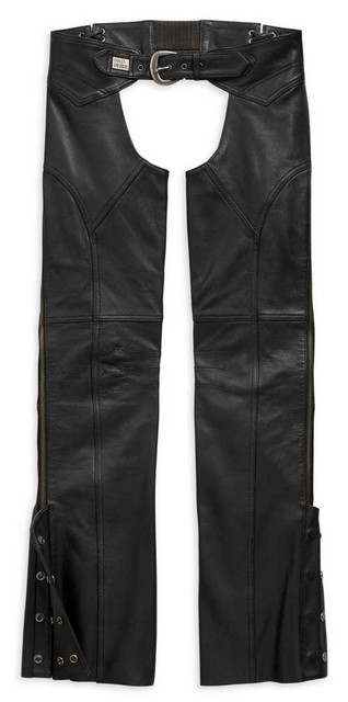 Harley-Davidson® Women's Deluxe II Midweight Leather Chaps, Black