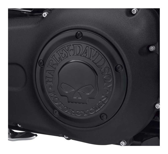 Harley-Davidson® Willie G Skull Logo Derby Cover, Black Finish
