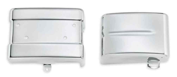 Harley-Davidson Chrome Battery & Electrical Panel Cover Kit, Fits Dyna 61300186 - Wisconsin Harley-Davidson