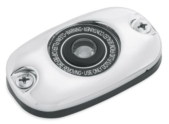 Harley-Davidson Chrome Rear Master Cylinder Cover, Softail & Touring 45149-99C - Wisconsin Harley-Davidson