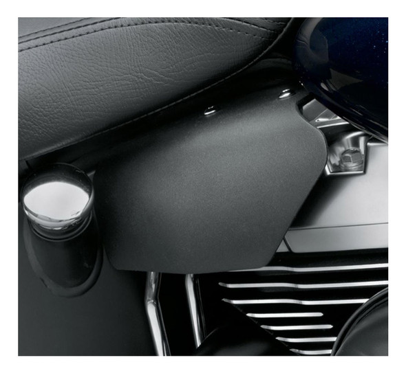Harley-Davidson Mid-Frame Air Deflector - Black, Fits 08-later Softail 29200008A - Wisconsin Harley-Davidson