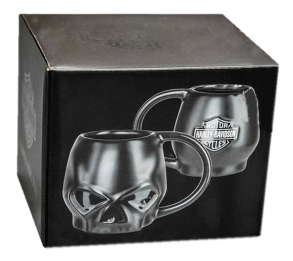Harley-Davidson® Core Sculpted Skull Coffee Mug, 14 oz. - Matte