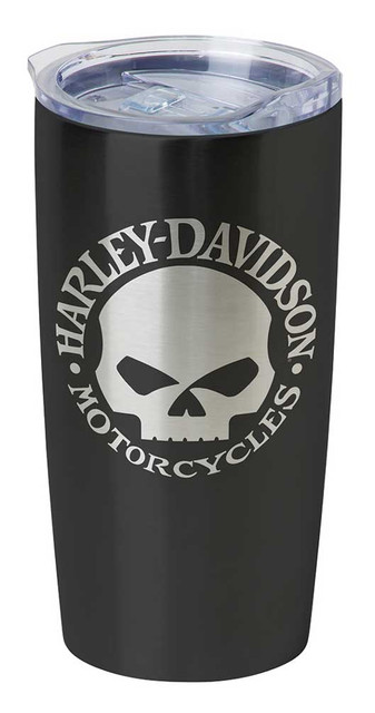 Harley-Davidson Core Willie G Skull Stainless Steel Travel Mug, Black HDX-98618 - Wisconsin Harley-Davidson