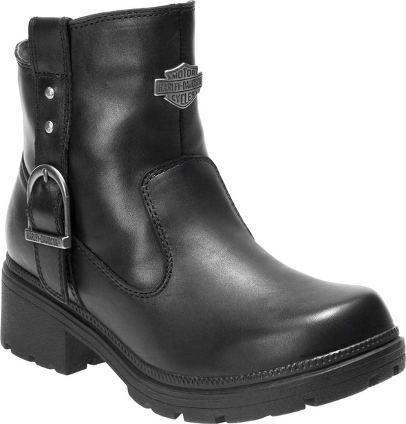 Harley-Davidson Women's Madera 5-Inch Black Casual Ankle Boots D84406 - Wisconsin Harley-Davidson