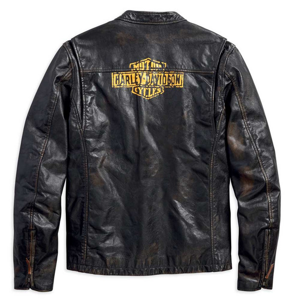 Harley-Davidson® Men's Forge Distressed Slim Fit Leather Jacket