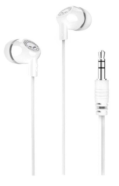 Harley-Davidson Willie G Skull Budz 10mm In-Ear Headphones, White 7543 - Wisconsin Harley-Davidson