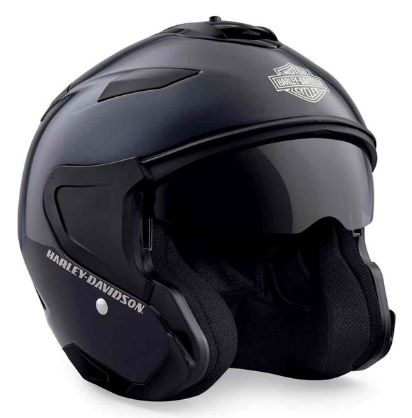 Harley-Davidson® Mens Maywood Sun Shield H27 3/4 Helmet, Midnight