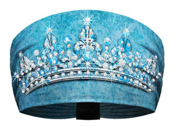 That's A Wrap Women's Rhinestone Tiara Performance Knotty Band KB3018-BLUE - Wisconsin Harley-Davidson