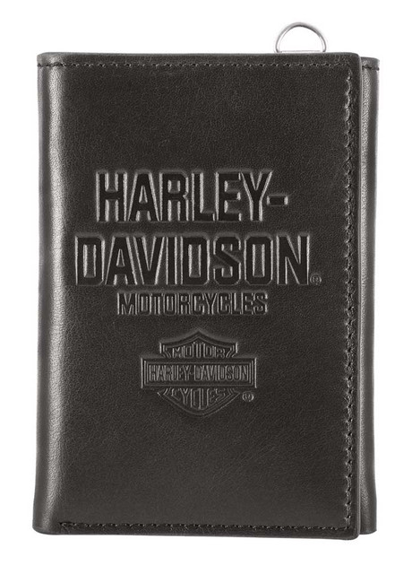 Harley-Davidson Men's Legendary Leather Tri-Fold Wallet w/ RFID HDMWA11654 - Wisconsin Harley-Davidson