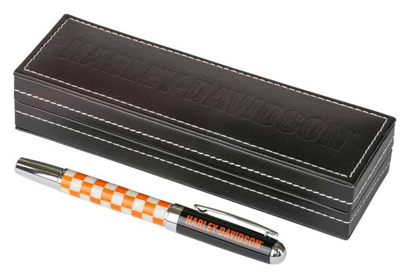 Harley-Davidson® Checkered Black Ink Pen w/ Black Gift Box