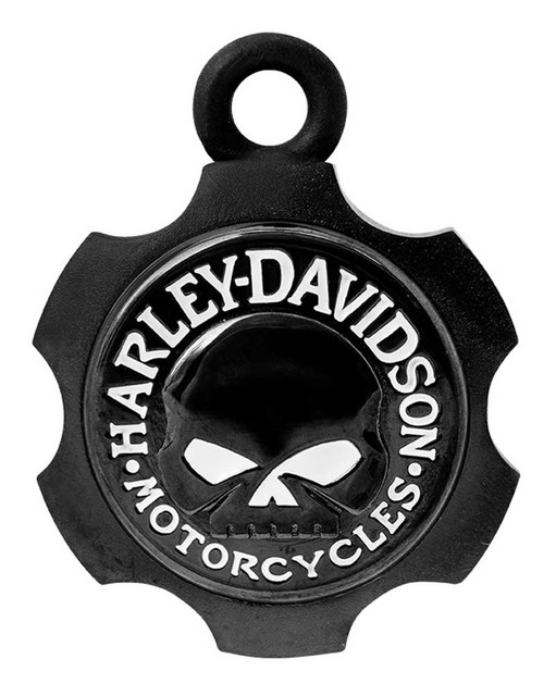 Harley-Davidson Axel Shape Willie G Skull Ride Bell - Black Finish HRB099 - Wisconsin Harley-Davidson