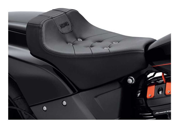 Harley-Davidson Bevel Solo Seat, Fits 19-later FXDRS Models - 13 in. 52000390 - Wisconsin Harley-Davidson