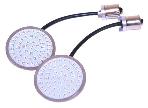 Letric Lighting Bullet Amber LED Turn Signal Insert -Rear, 1156 Socket LLC-B6A - Wisconsin Harley-Davidson