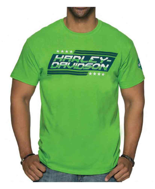Harley-Davidson Men's Legitimacy Crew Neck Short Sleeve Tee - Electric Green - Wisconsin Harley-Davidson