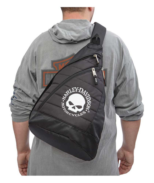 Harley-Davidson® Willie G Skull Quilted Travel Large Sling