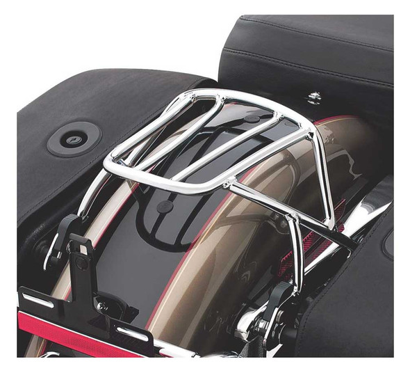 Harley-Davidson® Detachables Solo Rack - Chrome, Fits XL Models