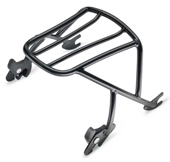 Harley-Davidson Detachables Solo Rack - Gloss Black, Fits XL Models 53512-07A - Wisconsin Harley-Davidson
