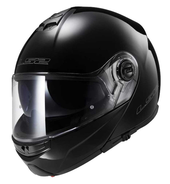 LS2 Helmets Modular Strobe Touring Motorcycle Helmet, Solid Gloss Black 325-100 - Wisconsin Harley-Davidson