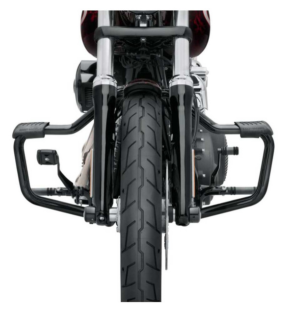 Harley-Davidson Mustache Engine Guard, Fits Dyna Models - Black 49000078 - Wisconsin Harley-Davidson