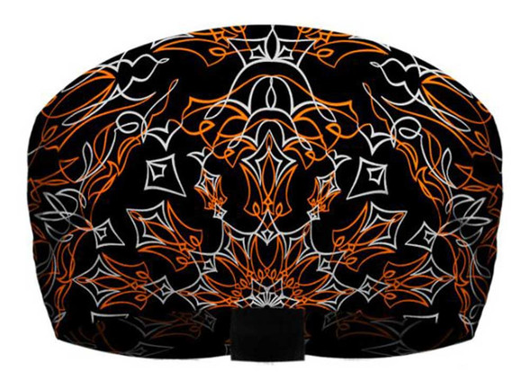 That's A Wrap Unisex Pinstripe Bandana Ultra-Soft Knotty Band - Black & Orange - Wisconsin Harley-Davidson