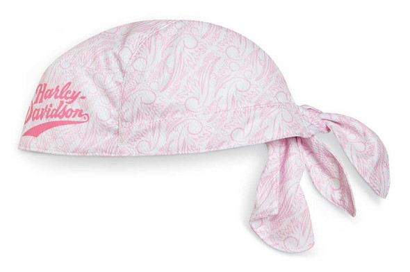 Harley-Davidson Women's Pink Label Performance Headwrap, Pink/White 99405-20VW - Wisconsin Harley-Davidson