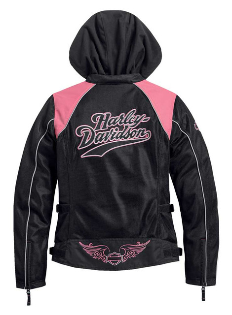 Harley-Davidson® Women's Pink Label 3-in-1 Mesh Riding Jacket