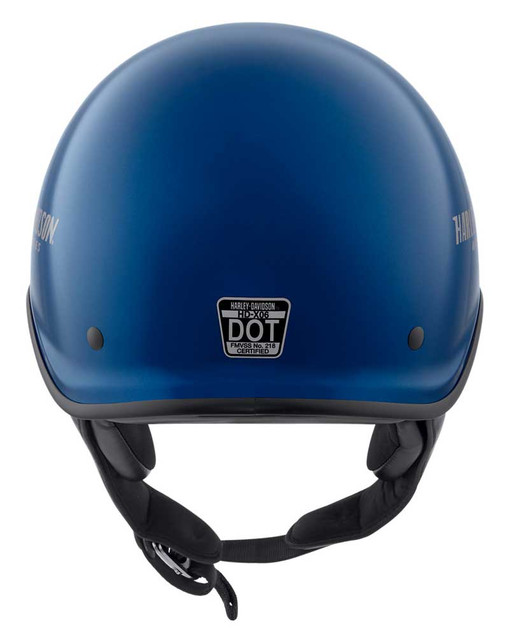 Harley-Davidson® Men's Curbside DLX X06 Half Helmet, Gloss Blue