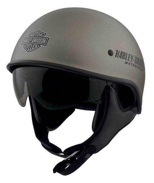 HarleyDavidson® Men's Curbside DLX X06 Half Helmet, Matte Titanium