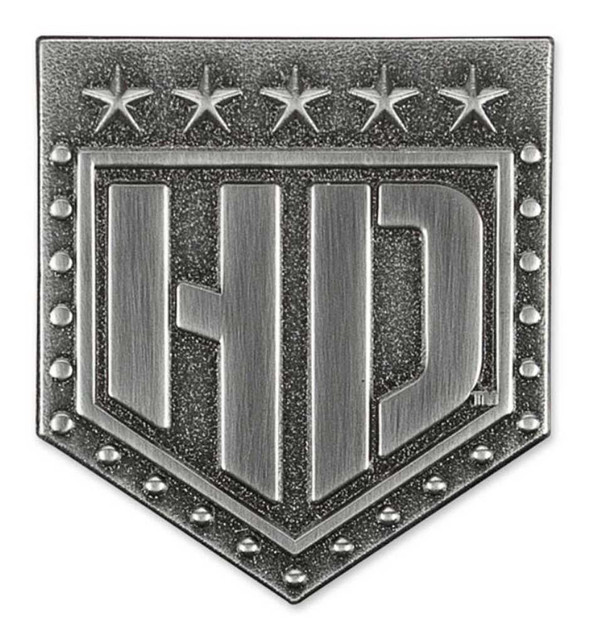 Harley-Davidson H-D Badge 2D Die Cast Pin, Antique & Brushed Finish P343062 - Wisconsin Harley-Davidson