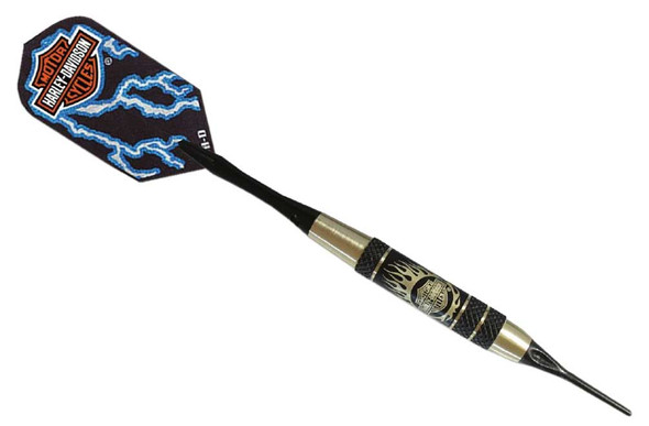 Harley-Davidson Rolling Thunder Bar & Shield 18 gr. Soft Tip Darts, Black 61055 - Wisconsin Harley-Davidson