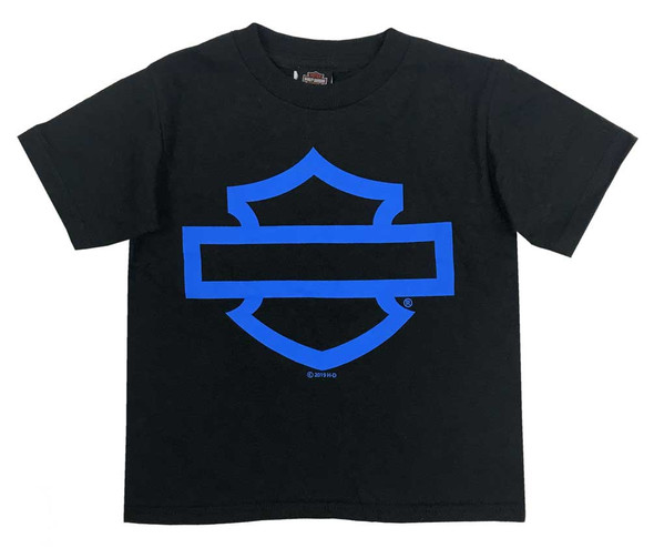 Harley-Davidson Little Boys' Bar & Shield Toddler Short Sleeve T-Shirt, Black - Wisconsin Harley-Davidson
