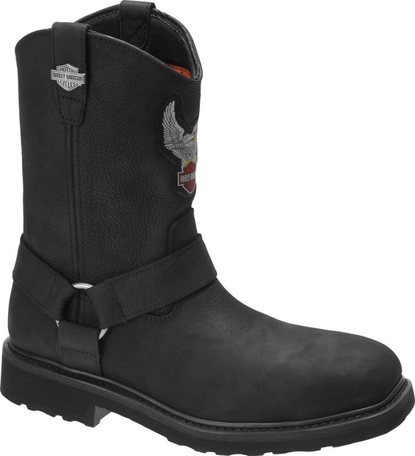 Harley-Davidson Men's Ballard 10-Inch Black Motorcycle Boots, D93636 - Wisconsin Harley-Davidson