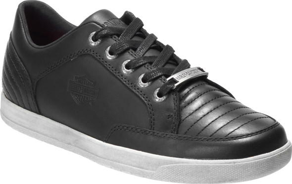 Harley-Davidson Men's Holmes Black 3.25-Inch Lifestyle Leather Sneakers D93628 - Wisconsin Harley-Davidson
