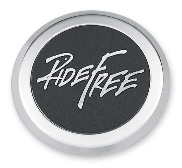 Harley-Davidson Ride Free Small Medallion - Universal Fitment - Chrome 14101219 - Wisconsin Harley-Davidson