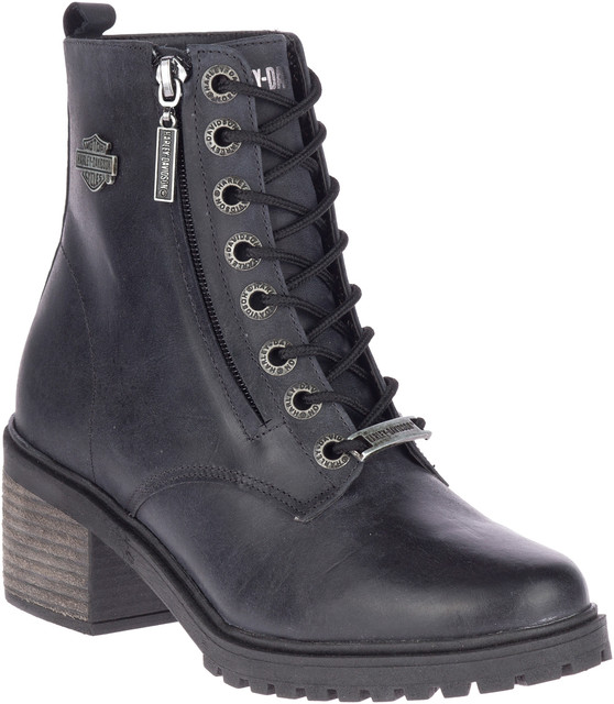 Harley-Davidson Women's Annetta 5-Inch Steel Blue Motorcycle Boots, D84572 - Wisconsin Harley-Davidson