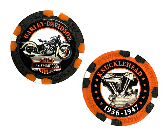 Harley-Davidson Limited Edition Series #4 Poker Chips - 2 Chips Included 6704D - Wisconsin Harley-Davidson
