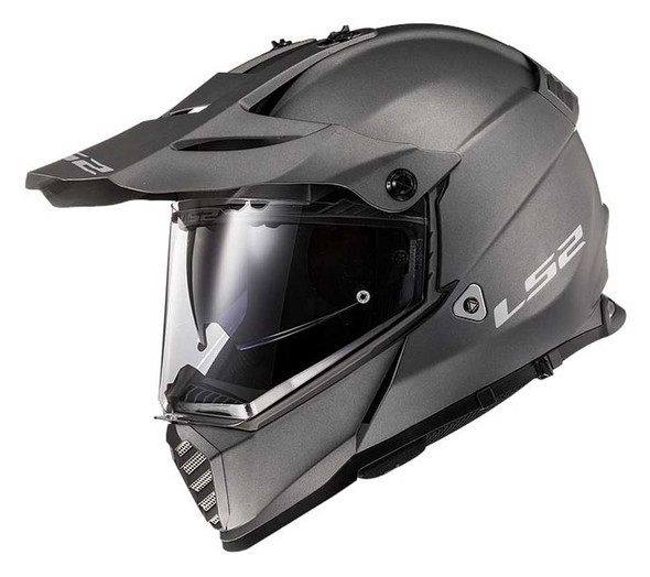 LS2 Helmets Full Face Blaze Adventure Motorcycle Helmet, Matte Titanium 436B-103 - Wisconsin Harley-Davidson