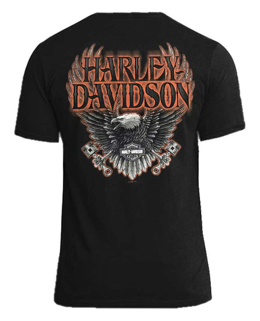 Harley-Davidson® Men's Eagle Piston Short Sleeve Crew-Neck Cotton