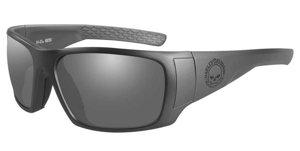 Harley-Davidson Men's Keys Sunglasses, Smoke Gray Lenses & Matte Graphite Frames - Wisconsin Harley-Davidson
